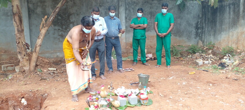 பருத்தித்துறை ஆதார வைத்திய சாலையின் தாதியர் விடுதிக்கான அடிக்கல் நாட்டும் நிகழ்வு