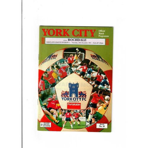 York City Home Football Programmes