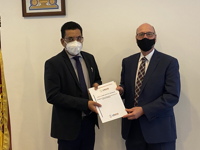 United States donation of audio-visual equipment to  Ministry of Justice & Commercial High Courts