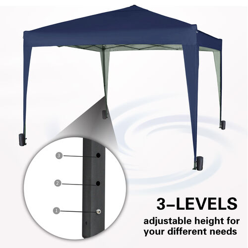 3m x 3m Gazebo Resistant Outdoor Garden Marquee Canopy NS (Blue)