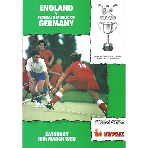 England Women's Hockey Programmes