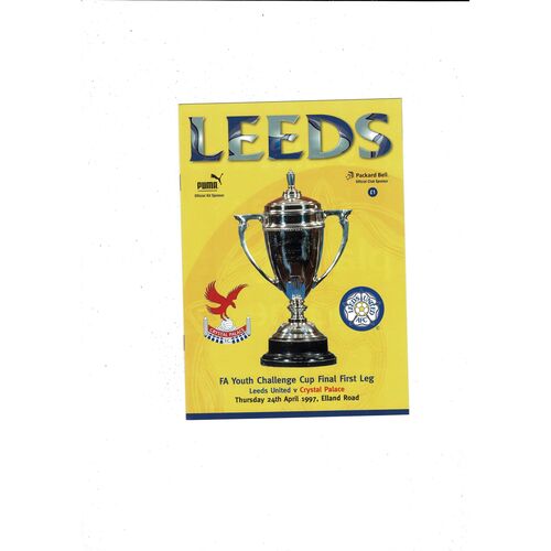 FA Youth Cup Final Football Programmes