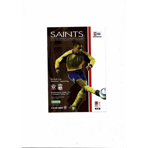 FA Youth Cup Semi Final Football Programmes