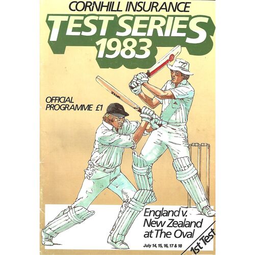 New Zealand Cricket Programmes/Scorecards