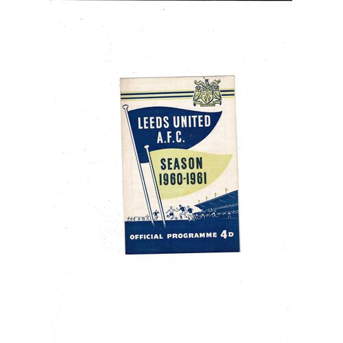 Leeds United Home Football Programmes