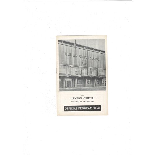 Leyton Orient Away Football Programmes