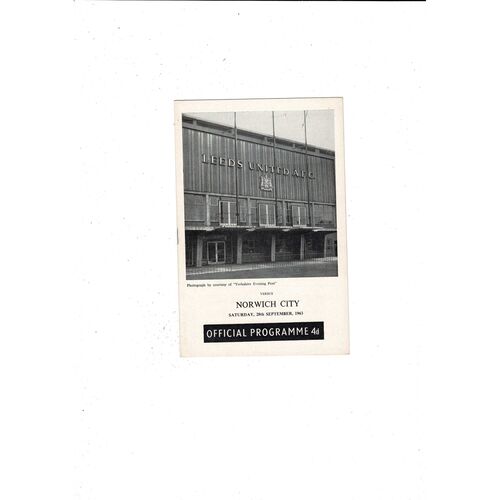 Norwich City Away Football Programmes