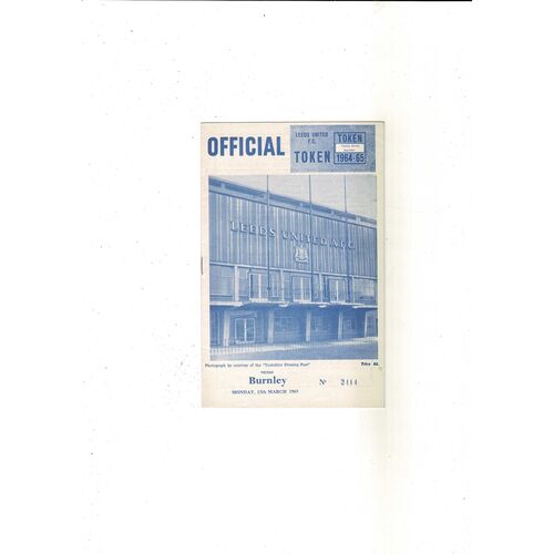 Burnley Away Football Programmes