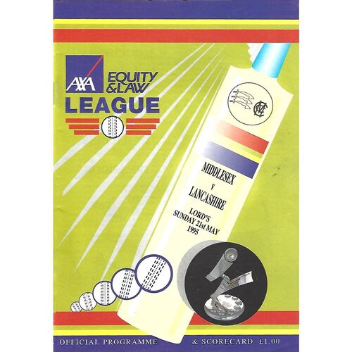 Middlesex County Cricket Programmes/Scorecards