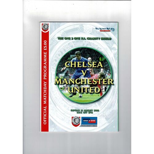 2000 Chelsea v Manchester United Charity Shield Football Programme