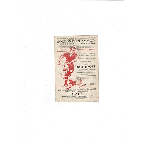 Workington Home Football Programmes
