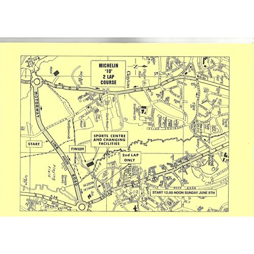 1983 Michelin Athletic Club 14th Annual Open Road Race (05/06/1983) Athletics Programme