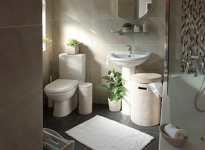 Rattan Cylinder Toilet Roll Holder Bathroom Storage Rattan Basket