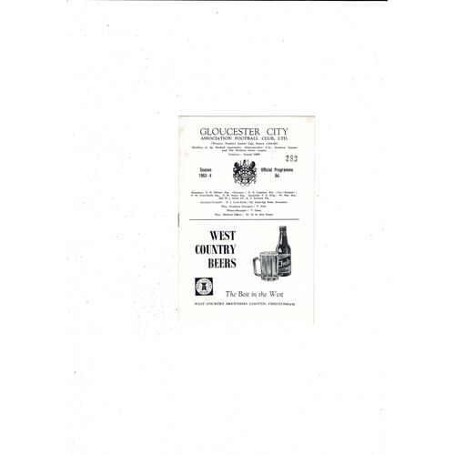 Gloucester City Football Programmes