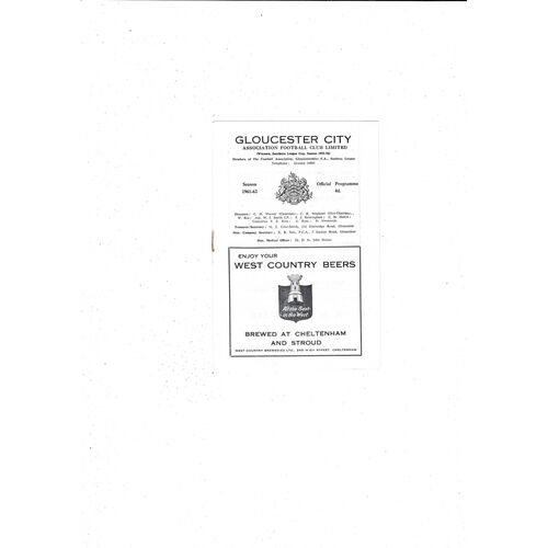 Gloucester City Football Programmes