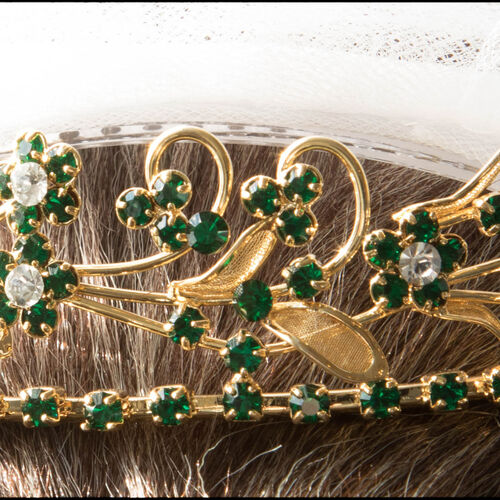 Emerald Green Crystal Tiara