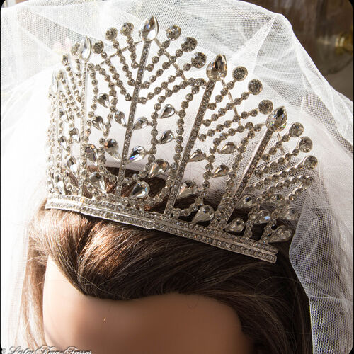 Clear Crystal Crown Tiara