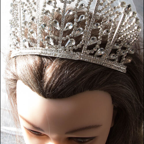 Clear Crystal Crown Tiara