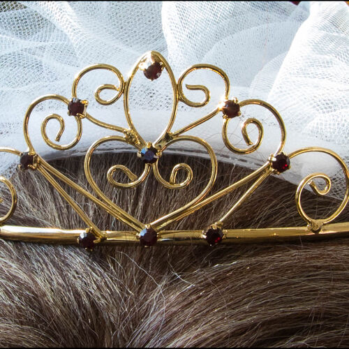 Ruby & Gold Tiara