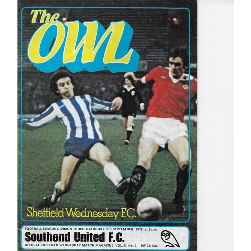 Southend United Away Football Programmes