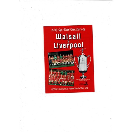 League Cup Semi Final Football Programmes