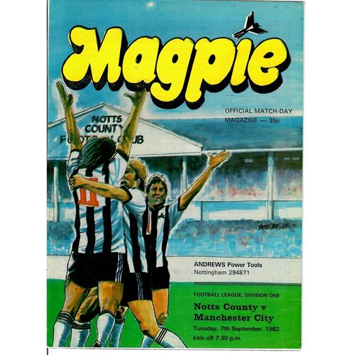 Notts County Home Football Programmes