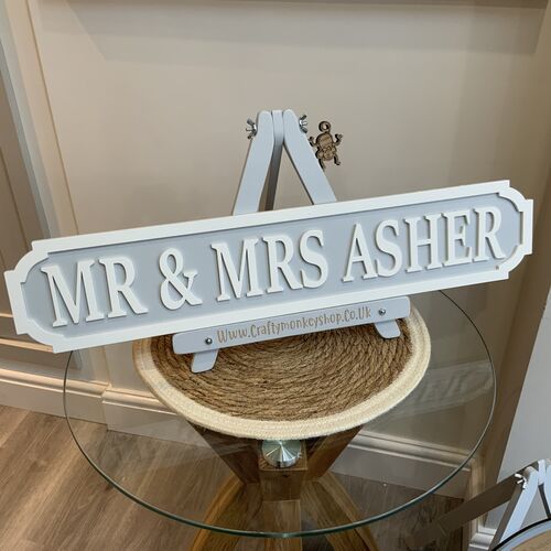 Mr & Mrs Street Signs