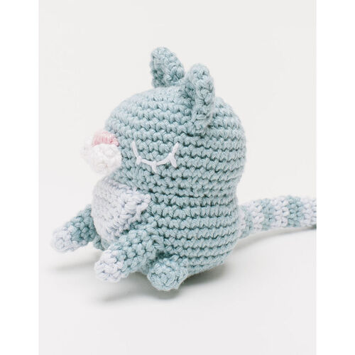 Happy Cotton Crocheted Sleepy Puss