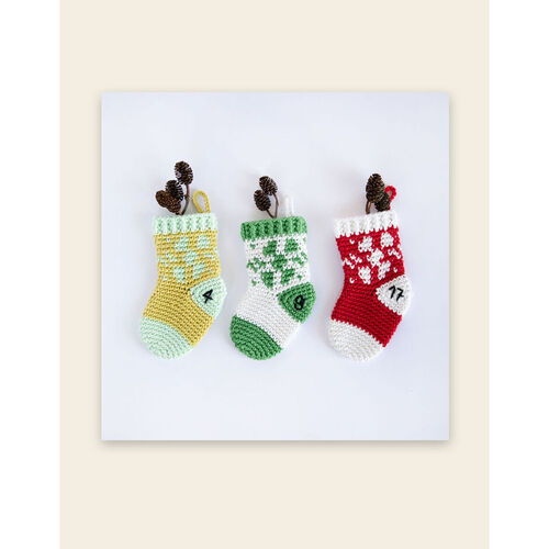 Happy Cotton Crocheted Stocking Advent Calendar