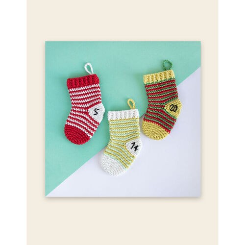 Happy Cotton Crocheted Stocking Advent Calendar