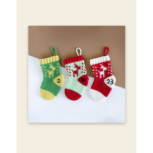 Happy Cotton Crocheted Stocking Advent Calendar