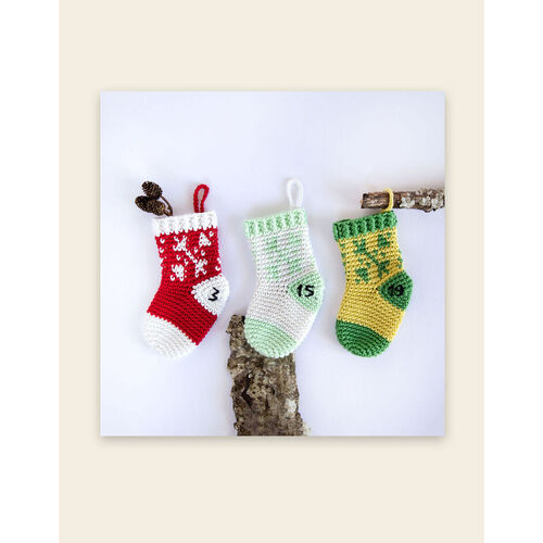 Happy Cotton Crocheted Stocking Advent Calendar