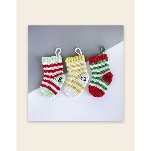 Happy Cotton Crocheted Stocking Advent Calendar