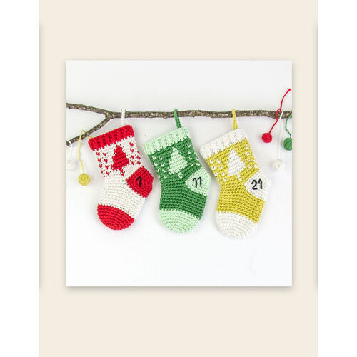 Happy Cotton Crocheted Stocking Advent Calendar