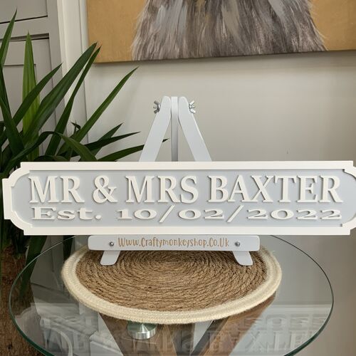 Mr & Mrs Street Signs
