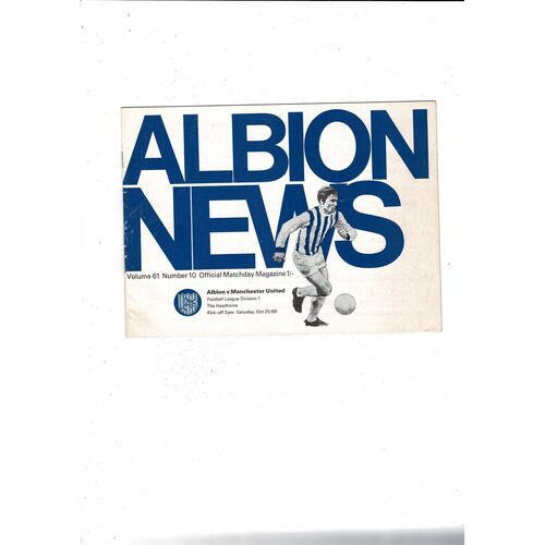 West Bromwich Albion Home Football Programmes