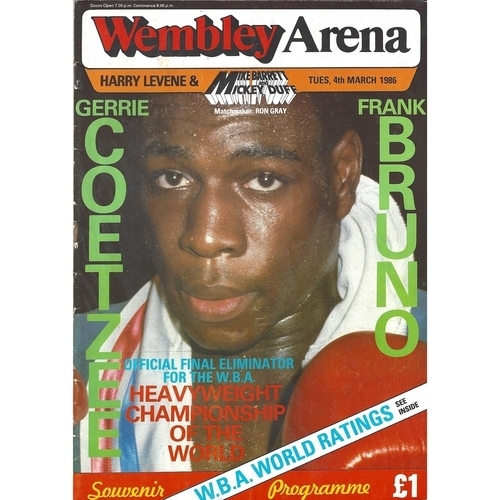 Frank Bruno at Bob's Sporting Memorabilia