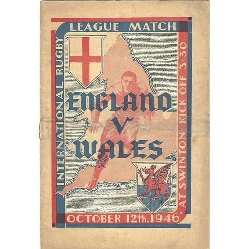 Wales v England Rugby - vintage programmes to present day memorabilia - ALL SPORTS