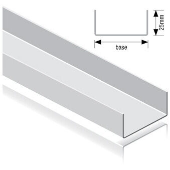 62mm Base Track 25mm Flange 3.0 m (pack 10)