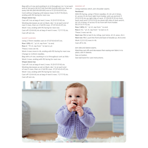 WYSpinners Bo-Peep 4ply Sprinkles Cardigan