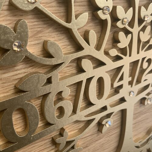 Customised Tree Of Life Wedding Anniversary Gift | Tree Of Life Monogram | Special Anniversary Gift