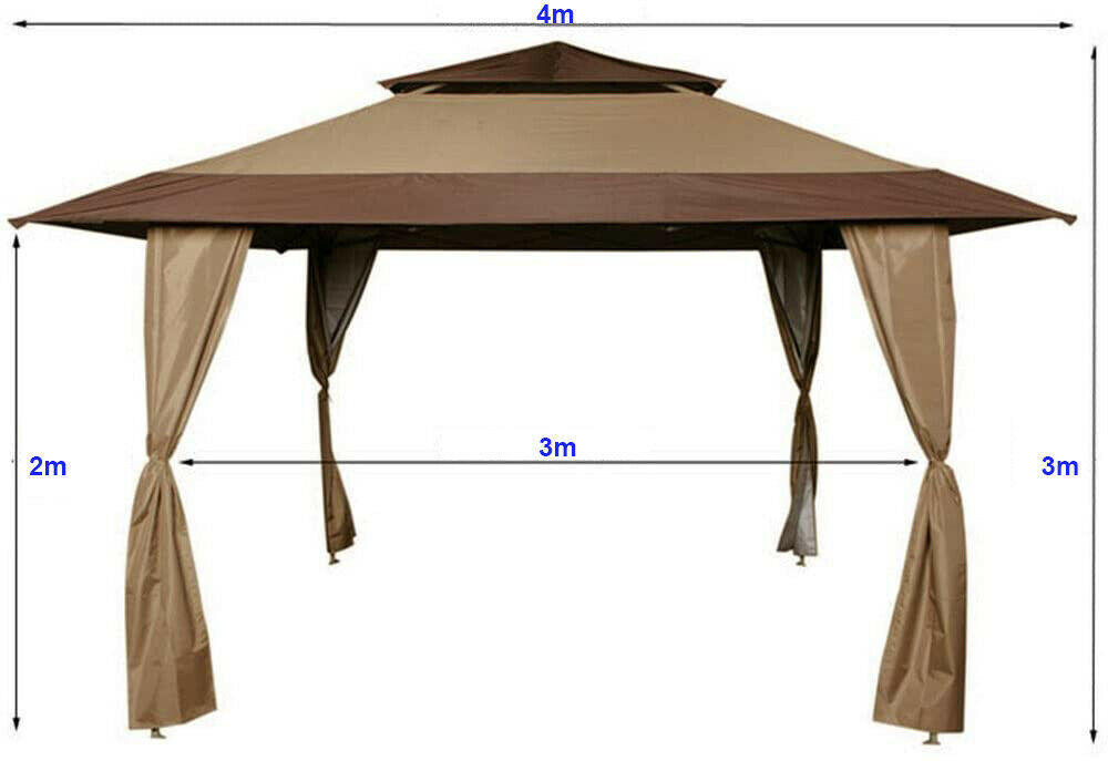 MAXIMUS® Royal 4x4m Popup Gazebo Outdoor Patio Canopy Tent MCC