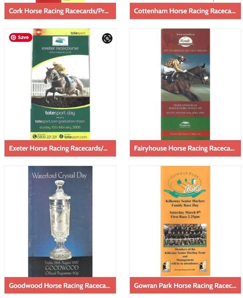 Day at the races? Horse Racing programmes and race cards