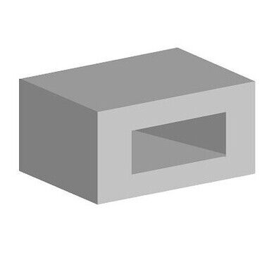 Aluminium Rectangular Box Section- 76.2mm x 38.1mm x 3.18mm- Length 4000mm