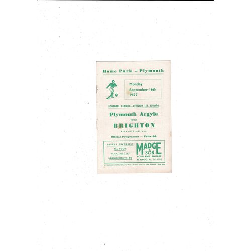 Plymouth Argyle Home Football Programmes