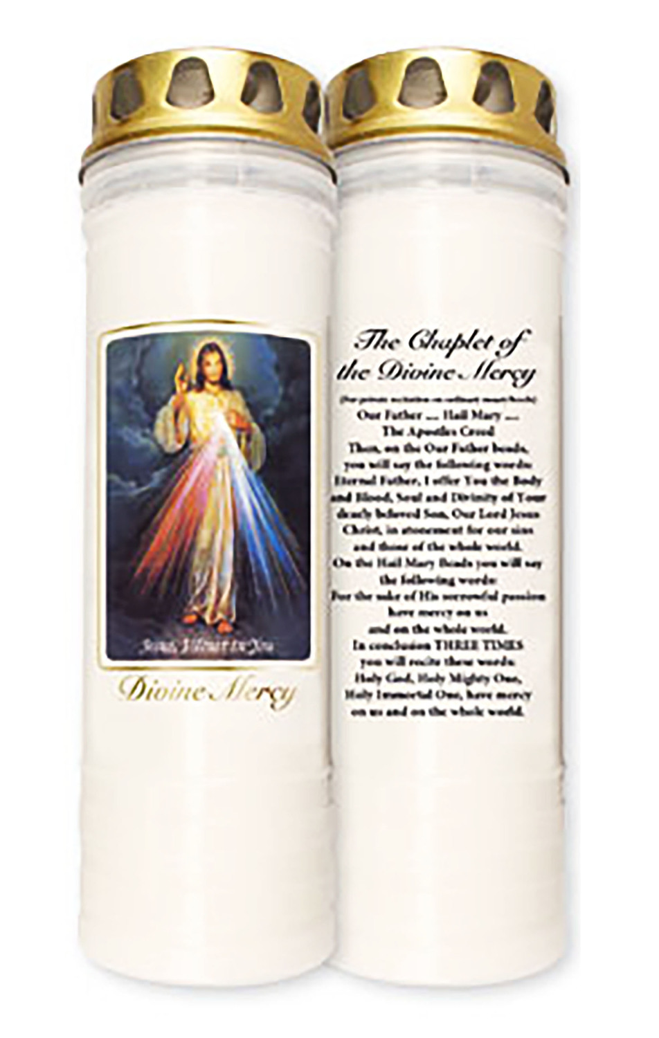 Divine Mercy Large Pillar Candle UK