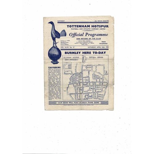 Tottenham Hotspur Home Football Programmes
