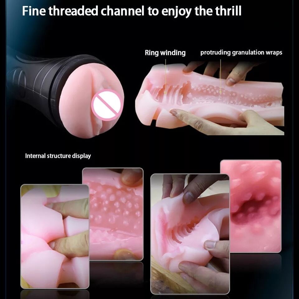 Nessus Play suction male fleshlight cup masturbator with realistic feel pocket pussy