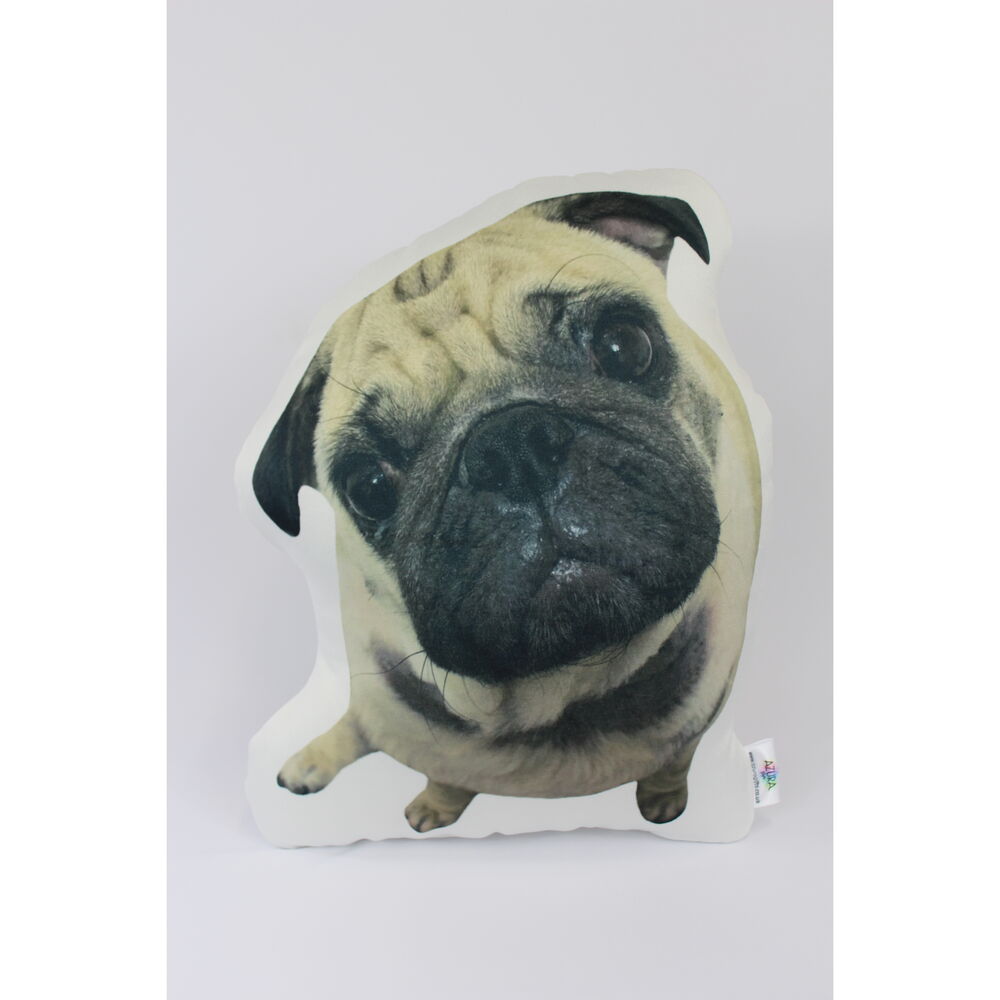 Personalised Pet Head Shaped Cushion, Single Sided