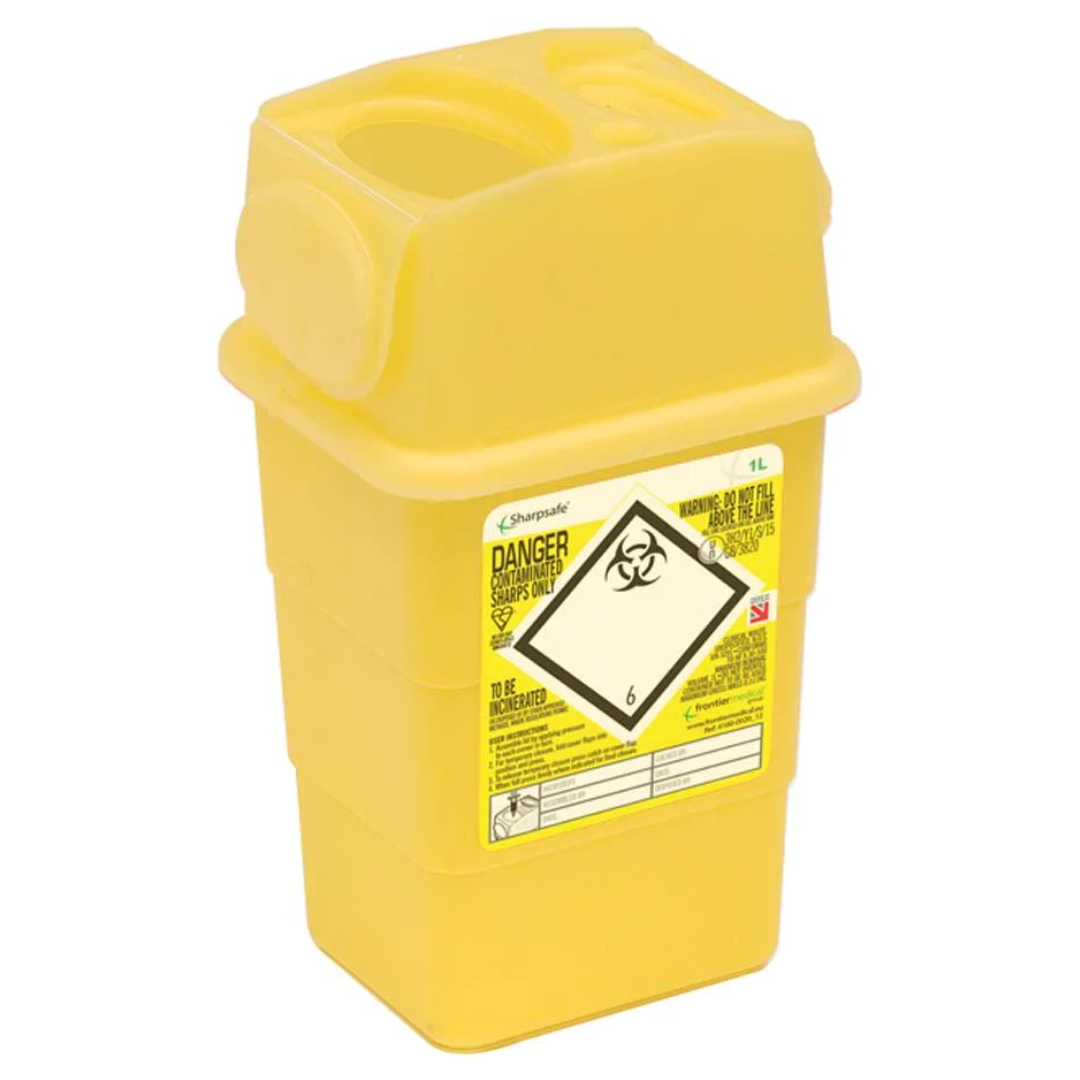 Sharps Bin 1 Litre Impact Support Solutions Ltd. Commercial